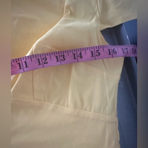 Goddess London Yellow Viscose V-Neck Vintage Inspired Peplum Pinup Dress NWT 4? - Picture 13 of 16